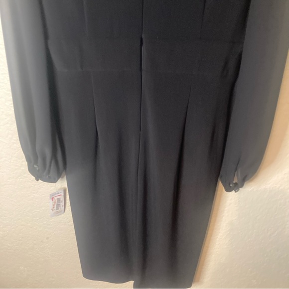 Alex Evenings Womens 10 Black Long Sleeve Gown Maxi Dress Formal Wedding $129 - Picture 15 of 16